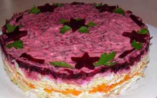 Салат Генеральский. Классический рецепт с говядиной, курицей на зиму, редькой, яблоком, морковью, свеклой