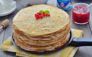 Блины на сливках тонкие с дырочками: 5 рецептов нежных и вкусных блинов