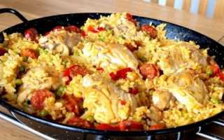 Паэлья с курицей. Рецепт классический с грибами, морепродуктами, овощами, креветками, кальмарами
