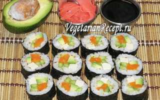 Вкусные вегетарианские роллы (маки-суши): пошаговые рецепты