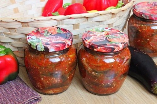 баклажаны в острой аджике