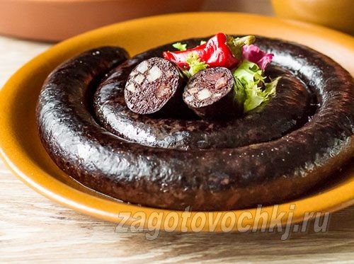 Кровяная колбаса в домашних условиях