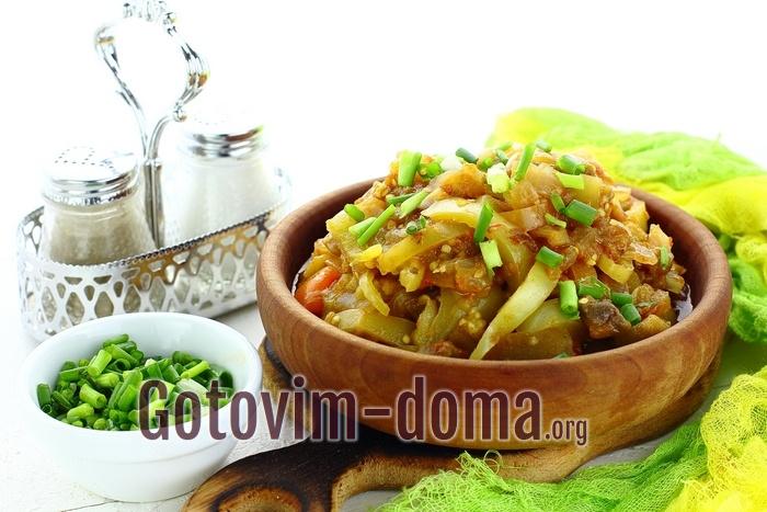 Манжа с баклажанами.