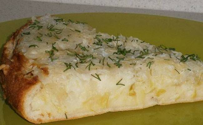 шарлотка с капустой