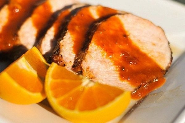 Свинина с апельсинами с медом